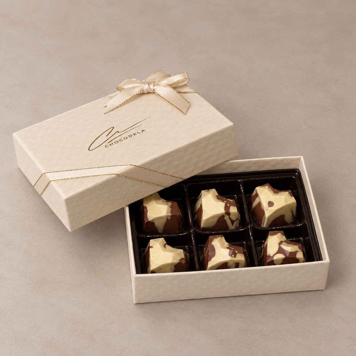 Heart Bonbons 6 Piece Box