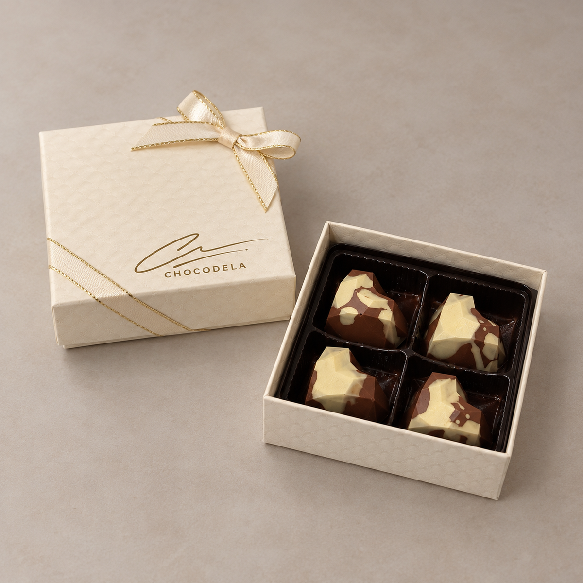 Heart Bonbons 4 Piece Box